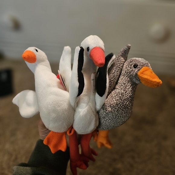 Beanie Baby Bird Bundle Gracie, Honks & Stilts - Picture 2 of 7